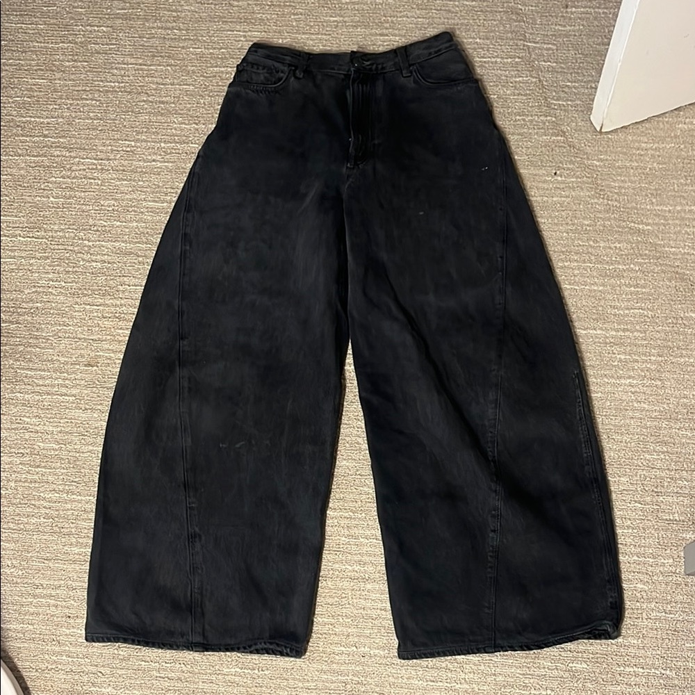 COS Black Wide-Leg Jeans